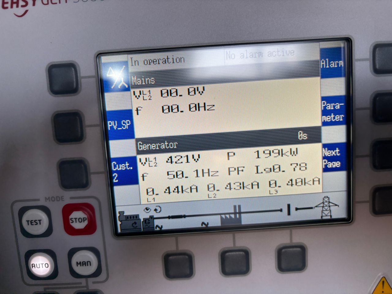 Sincronismo de grupos electrógenos en minería - foto 2